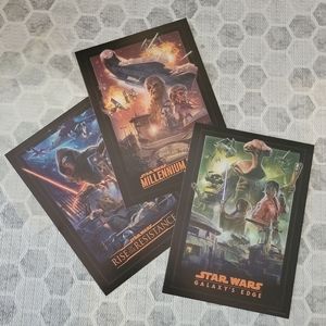 Star Wars Galaxy's Edge Triptych Poster Set